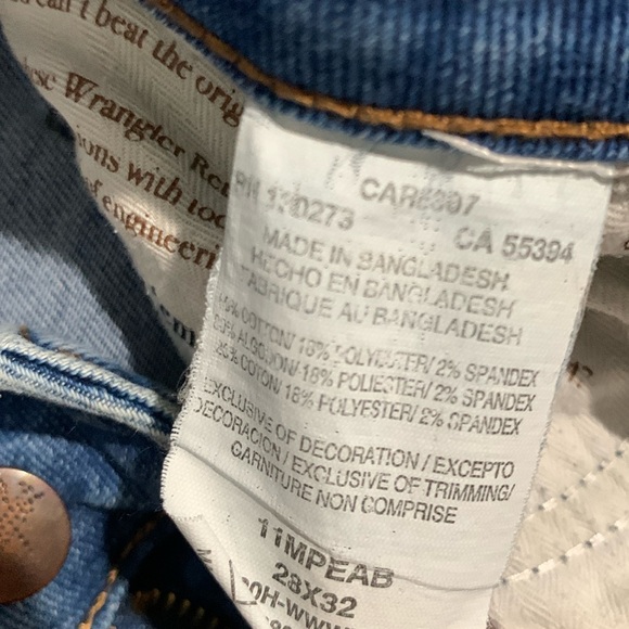 Wrangler Retro High Rise Trouser Flare Jeans 28/32 5 Pocket - Picture 12 of 14